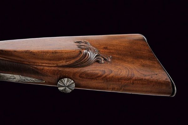 Bella doppietta a luminello di V. Funk & S�hne  - Asta Rare Armi Antiche e Militaria da tutto il mondo - Associazione Nazionale - Case d'Asta italiane