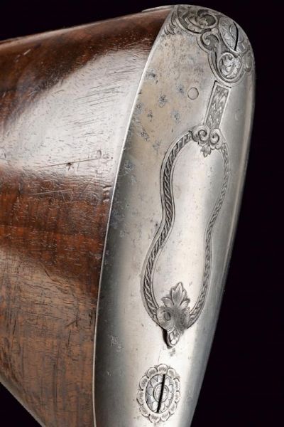 Bellissima doppietta a luminello di Karl Pirko per la caccia al cinghiale  - Asta Rare Armi Antiche e Militaria da tutto il mondo - Associazione Nazionale - Case d'Asta italiane