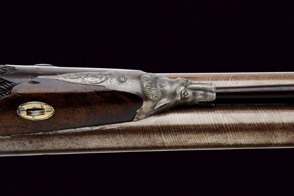 Bellissima doppietta a luminello di Moulard Dufourd con canne corte  - Asta Rare Armi Antiche e Militaria da tutto il mondo - Associazione Nazionale - Case d'Asta italiane