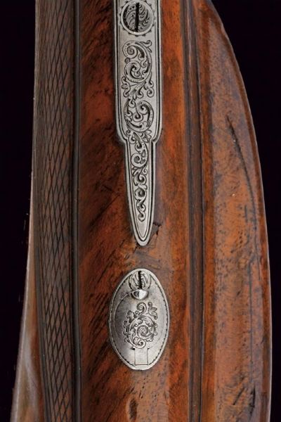 Bellissimo e raro fucile a luminello a quattro canne di Karl Pirko  - Asta Rare Armi Antiche e Militaria da tutto il mondo - Associazione Nazionale - Case d'Asta italiane