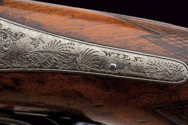 Bellissimo e raro fucile a luminello a quattro canne di Karl Pirko  - Asta Rare Armi Antiche e Militaria da tutto il mondo - Associazione Nazionale - Case d'Asta italiane