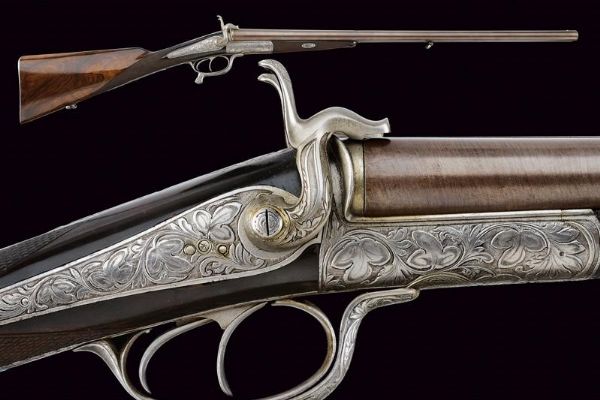 Bella doppietta a spillo di E. Bernard  - Asta Rare Armi Antiche e Militaria da tutto il mondo - Associazione Nazionale - Case d'Asta italiane