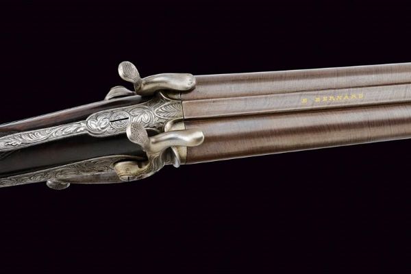 Bella doppietta a spillo di E. Bernard  - Asta Rare Armi Antiche e Militaria da tutto il mondo - Associazione Nazionale - Case d'Asta italiane