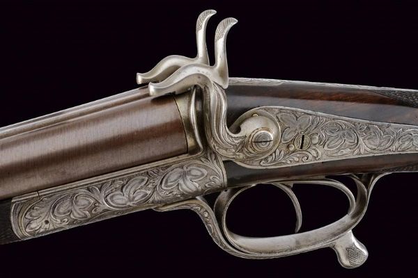 Bella doppietta a spillo di E. Bernard  - Asta Rare Armi Antiche e Militaria da tutto il mondo - Associazione Nazionale - Case d'Asta italiane