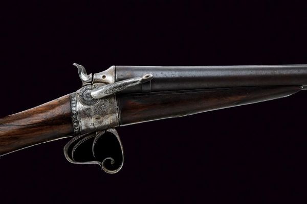 Rara doppietta con bascula a rotazione  - Asta Rare Armi Antiche e Militaria da tutto il mondo - Associazione Nazionale - Case d'Asta italiane