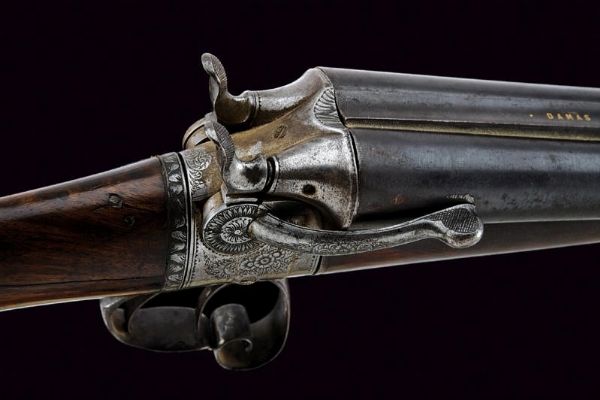Rara doppietta con bascula a rotazione  - Asta Rare Armi Antiche e Militaria da tutto il mondo - Associazione Nazionale - Case d'Asta italiane