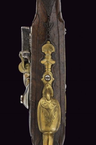 Pistola a pietra focaia da ufficiale  - Asta Rare Armi Antiche e Militaria da tutto il mondo - Associazione Nazionale - Case d'Asta italiane