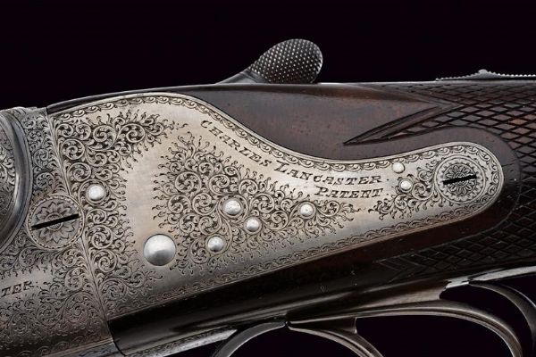 Rara doppietta a retrocarica di Lancaster  - Asta Rare Armi Antiche e Militaria da tutto il mondo - Associazione Nazionale - Case d'Asta italiane