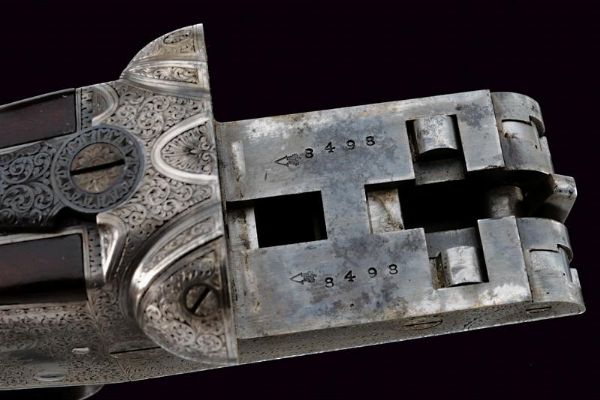 Rara doppietta a retrocarica di Lancaster  - Asta Rare Armi Antiche e Militaria da tutto il mondo - Associazione Nazionale - Case d'Asta italiane