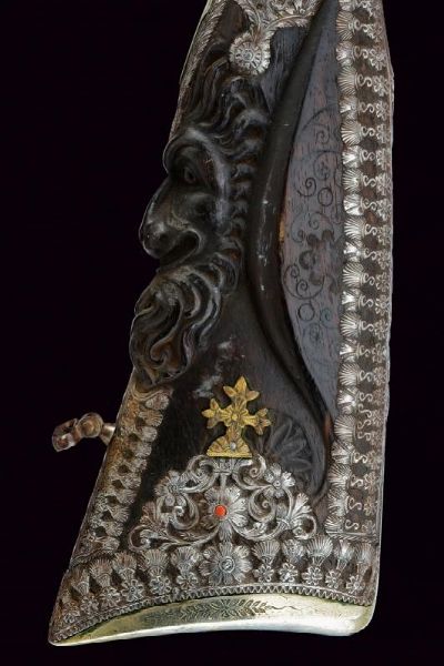 Notevole e rara doppietta a luminello con intagli  - Asta Rare Armi Antiche e Militaria da tutto il mondo - Associazione Nazionale - Case d'Asta italiane