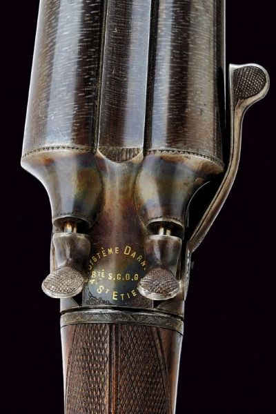 Rara doppietta di Darne con bascula a rotazione  - Asta Rare Armi Antiche e Militaria da tutto il mondo - Associazione Nazionale - Case d'Asta italiane