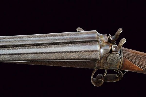 Rara doppietta di Darne con bascula a rotazione  - Asta Rare Armi Antiche e Militaria da tutto il mondo - Associazione Nazionale - Case d'Asta italiane