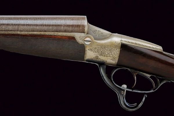 Doppietta a percussione centrale brevetto Celerier  - Asta Rare Armi Antiche e Militaria da tutto il mondo - Associazione Nazionale - Case d'Asta italiane