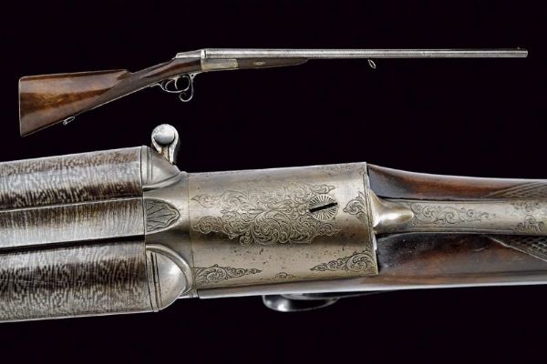 Doppietta a retrocarica Victor Collette  - Asta Rare Armi Antiche e Militaria da tutto il mondo - Associazione Nazionale - Case d'Asta italiane