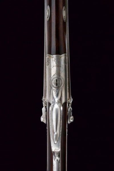 Rarissimo fucile a retrocarica a tre canne di Laine  - Asta Rare Armi Antiche e Militaria da tutto il mondo - Associazione Nazionale - Case d'Asta italiane