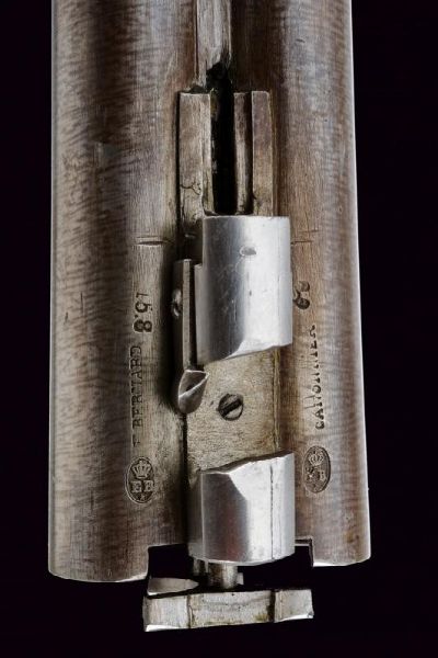 Rarissimo fucile a retrocarica a tre canne di Laine  - Asta Rare Armi Antiche e Militaria da tutto il mondo - Associazione Nazionale - Case d'Asta italiane