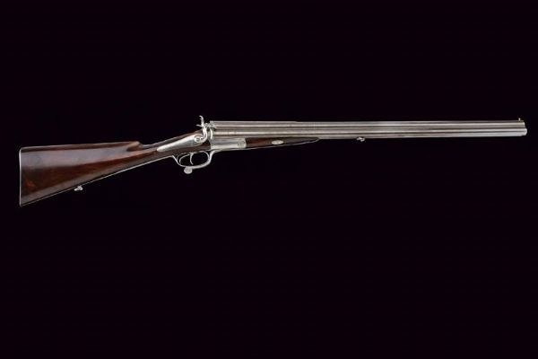 Rarissimo fucile a retrocarica a tre canne di Laine  - Asta Rare Armi Antiche e Militaria da tutto il mondo - Associazione Nazionale - Case d'Asta italiane