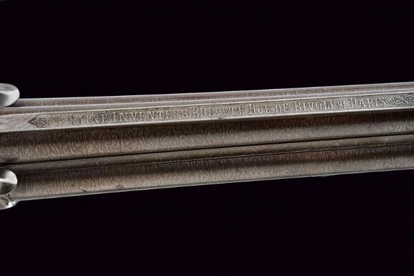 Rarissimo fucile a retrocarica a tre canne di Laine  - Asta Rare Armi Antiche e Militaria da tutto il mondo - Associazione Nazionale - Case d'Asta italiane