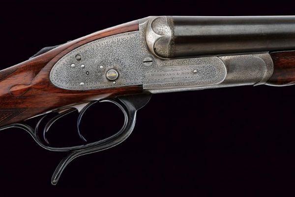 Rara doppietta a percussione centrale di James Woodward & Sons  - Asta Rare Armi Antiche e Militaria da tutto il mondo - Associazione Nazionale - Case d'Asta italiane