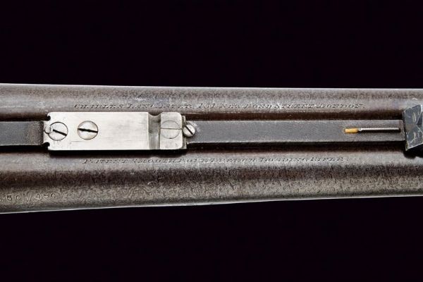 Bella doppietta a percussione centrale a cani esterni di Lancaster  - Asta Rare Armi Antiche e Militaria da tutto il mondo - Associazione Nazionale - Case d'Asta italiane
