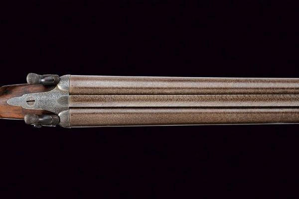 Doppietta a percussione centrale di Moore & Grey  - Asta Rare Armi Antiche e Militaria da tutto il mondo - Associazione Nazionale - Case d'Asta italiane