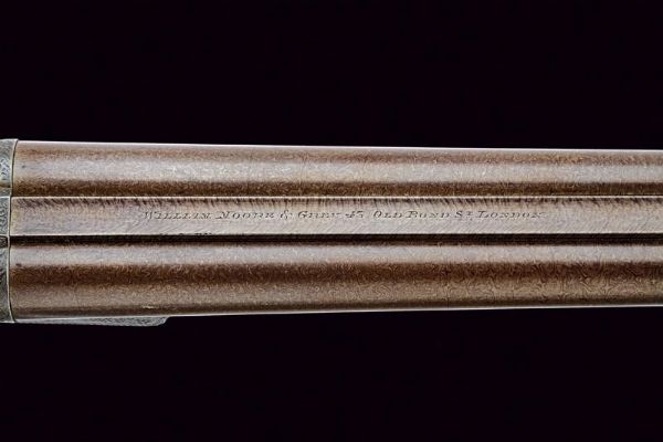 Doppietta a percussione centrale di Moore & Grey  - Asta Rare Armi Antiche e Militaria da tutto il mondo - Associazione Nazionale - Case d'Asta italiane