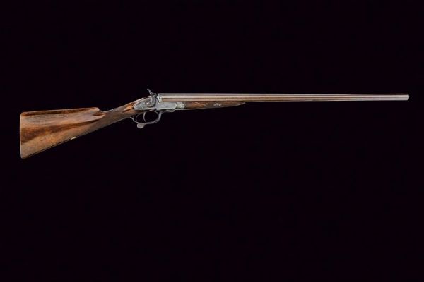 Doppietta a percussione centrale di Moore & Grey  - Asta Rare Armi Antiche e Militaria da tutto il mondo - Associazione Nazionale - Case d'Asta italiane
