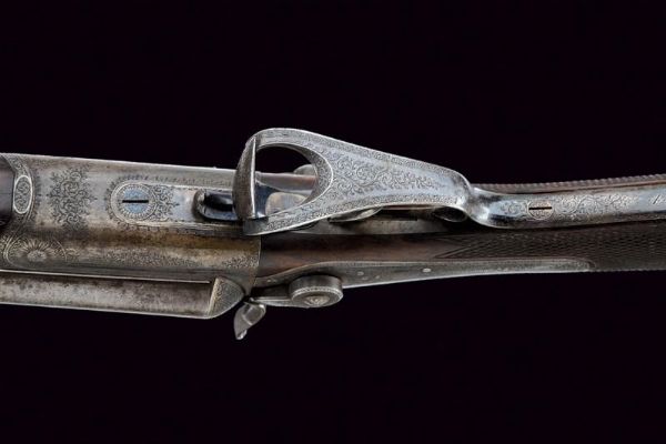 Bella doppietta a percussione centrale a cani esterni di Lancaster  - Asta Rare Armi Antiche e Militaria da tutto il mondo - Associazione Nazionale - Case d'Asta italiane