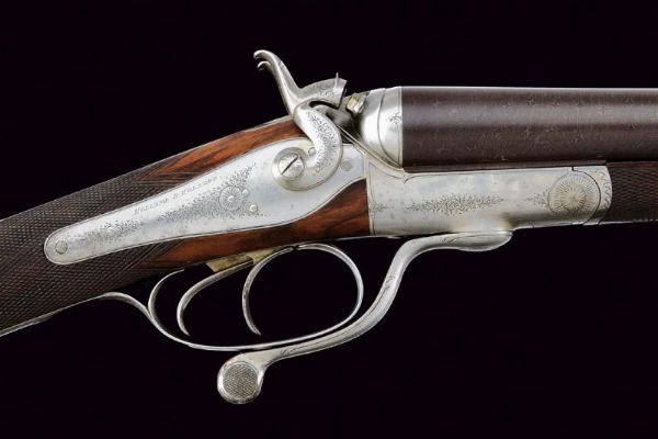 Doppietta a percussione centrale a cani esterni di Holland & Holland  - Asta Rare Armi Antiche e Militaria da tutto il mondo - Associazione Nazionale - Case d'Asta italiane