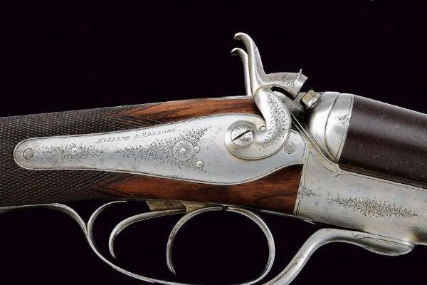 Doppietta a percussione centrale a cani esterni di Holland & Holland  - Asta Rare Armi Antiche e Militaria da tutto il mondo - Associazione Nazionale - Case d'Asta italiane