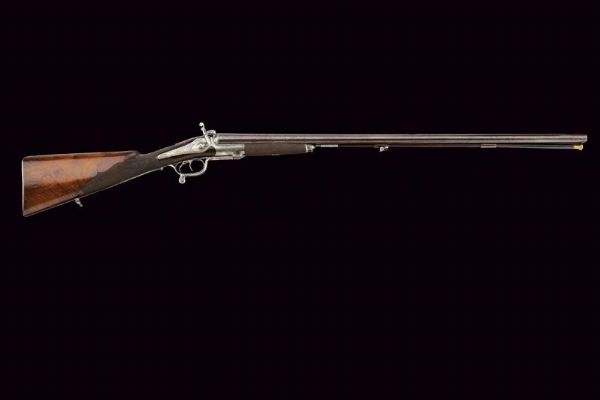 Rarissima doppietta a percussione centrale a cani esterni di Alessandro Toschi  - Asta Rare Armi Antiche e Militaria da tutto il mondo - Associazione Nazionale - Case d'Asta italiane