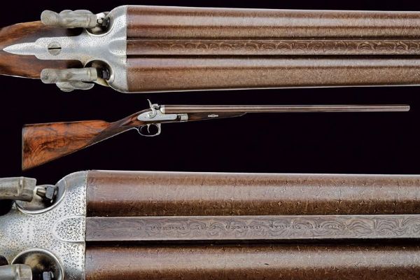 Doppietta a percussione centrale di Purdey  - Asta Rare Armi Antiche e Militaria da tutto il mondo - Associazione Nazionale - Case d'Asta italiane