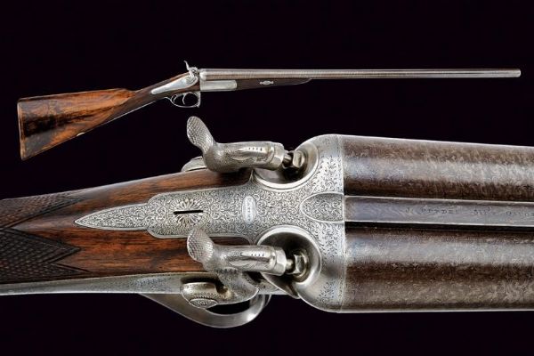 Doppietta a percussione centrale di Purdey  - Asta Rare Armi Antiche e Militaria da tutto il mondo - Associazione Nazionale - Case d'Asta italiane