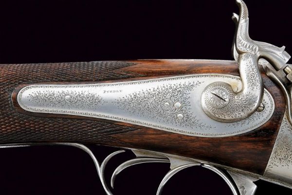 Doppietta a percussione centrale di Purdey  - Asta Rare Armi Antiche e Militaria da tutto il mondo - Associazione Nazionale - Case d'Asta italiane