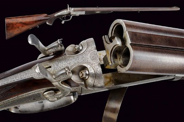 Bellissima doppietta express a cani esterni di E. M. Reilly & Co.  - Asta Rare Armi Antiche e Militaria da tutto il mondo - Associazione Nazionale - Case d'Asta italiane