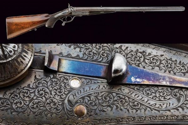 Interessante express Holland & Holland per caccia grossa  - Asta Rare Armi Antiche e Militaria da tutto il mondo - Associazione Nazionale - Case d'Asta italiane