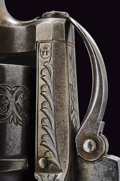 Bel revolver Lefaucheux a spillo  - Asta Rare Armi Antiche e Militaria da tutto il mondo - Associazione Nazionale - Case d'Asta italiane