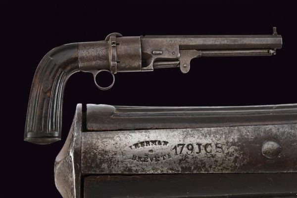 Rarissimo revolver di transizione a spillo  - Asta Rare Armi Antiche e Militaria da tutto il mondo - Associazione Nazionale - Case d'Asta italiane