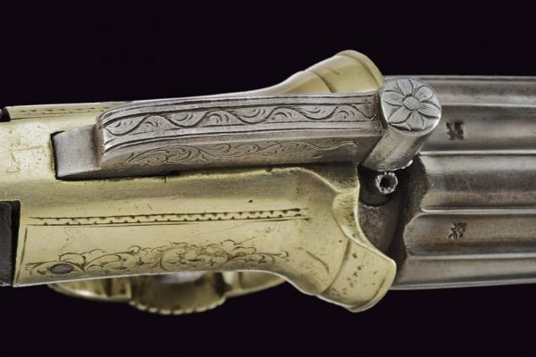 Pepperbox revolver a luminello di Egg  - Asta Rare Armi Antiche e Militaria da tutto il mondo - Associazione Nazionale - Case d'Asta italiane