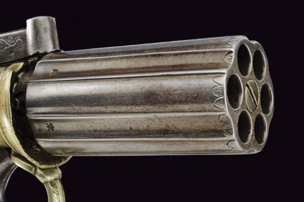 Pepperbox revolver a luminello di Egg  - Asta Rare Armi Antiche e Militaria da tutto il mondo - Associazione Nazionale - Case d'Asta italiane