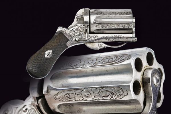 Raro pepperbox-revolver a percussione anulare  - Asta Rare Armi Antiche e Militaria da tutto il mondo - Associazione Nazionale - Case d'Asta italiane