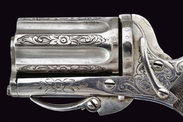 Raro pepperbox-revolver a percussione anulare  - Asta Rare Armi Antiche e Militaria da tutto il mondo - Associazione Nazionale - Case d'Asta italiane