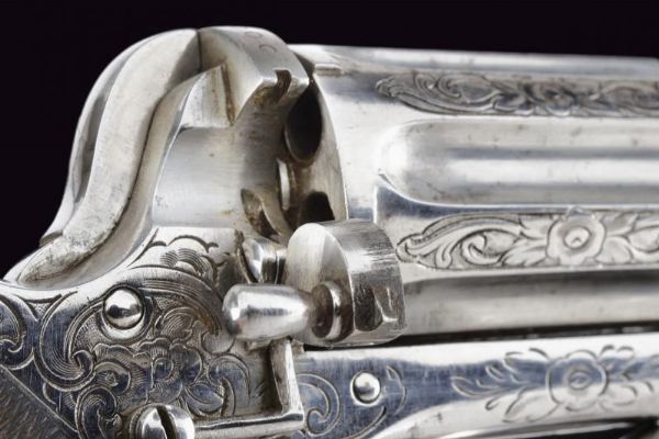 Raro pepperbox-revolver a percussione anulare  - Asta Rare Armi Antiche e Militaria da tutto il mondo - Associazione Nazionale - Case d'Asta italiane