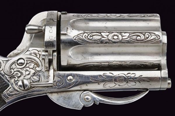 Raro pepperbox-revolver a percussione anulare  - Asta Rare Armi Antiche e Militaria da tutto il mondo - Associazione Nazionale - Case d'Asta italiane