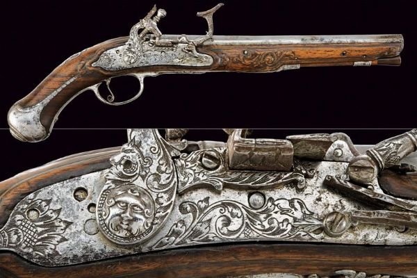 Pistola alla fiorentina  - Asta Rare Armi Antiche e Militaria da tutto il mondo - Associazione Nazionale - Case d'Asta italiane