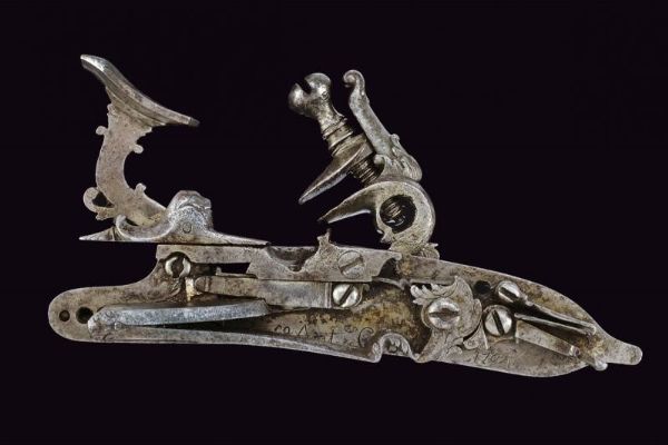 Bella batteria alla fiorentina di Francesco Antonio Corsini  - Asta Rare Armi Antiche e Militaria da tutto il mondo - Associazione Nazionale - Case d'Asta italiane