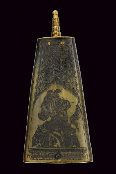 Bellissima fiasca da polvere  - Asta Rare Armi Antiche e Militaria da tutto il mondo - Associazione Nazionale - Case d'Asta italiane