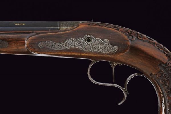 Cassetta per paio di pistole a luminello  - Asta Rare Armi Antiche e Militaria da tutto il mondo - Associazione Nazionale - Case d'Asta italiane