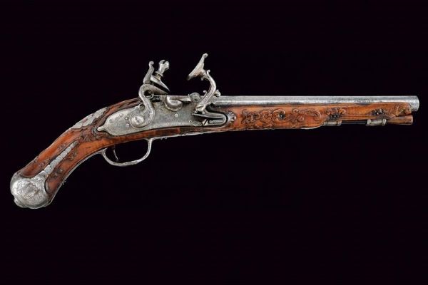 Elegante pistola alla fiorentina  - Asta Rare Armi Antiche e Militaria da tutto il mondo - Associazione Nazionale - Case d'Asta italiane