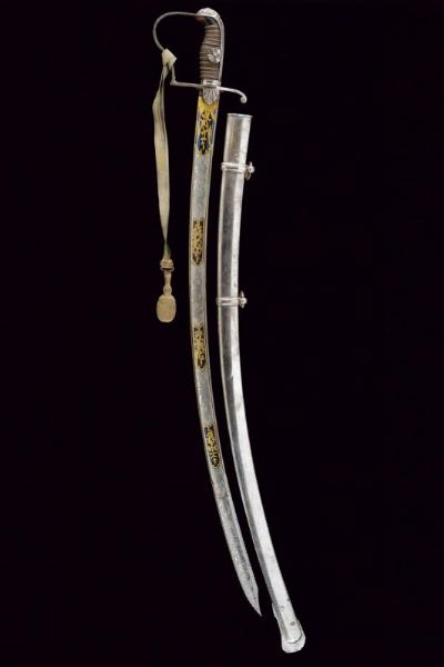 Sciabola da ufficiale con bellissima lama  - Asta Rare Armi Antiche e Militaria da tutto il mondo - Associazione Nazionale - Case d'Asta italiane